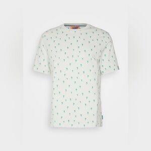 Scotch & Soda Short Sleeve MINI PALM Graphic Print T-shirt in Mint Size: Small